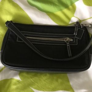 Coach Nylon & Leather Small Shoulder Bag